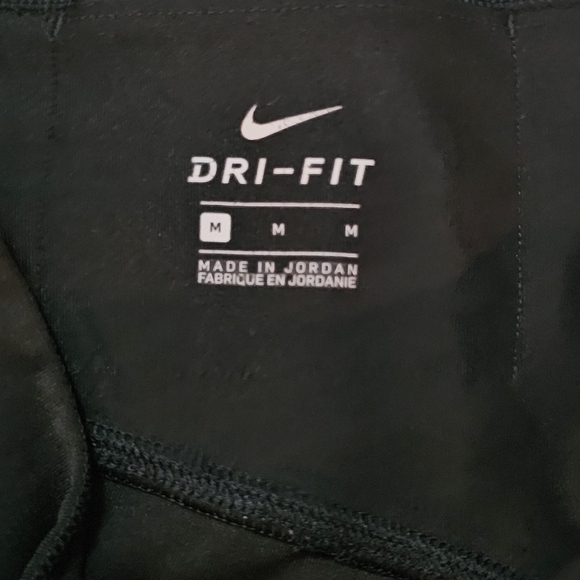 Capris Nike Go Dri Fit High Rise Black Womens M - Picture 12 of 14
